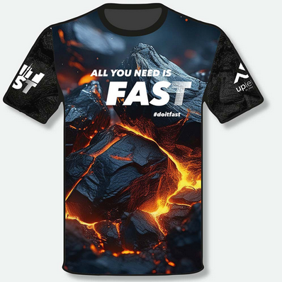DO IT FAST Laufshirt "Kohle"
