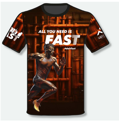 DO IT FAST Laufshirt "Stahl"