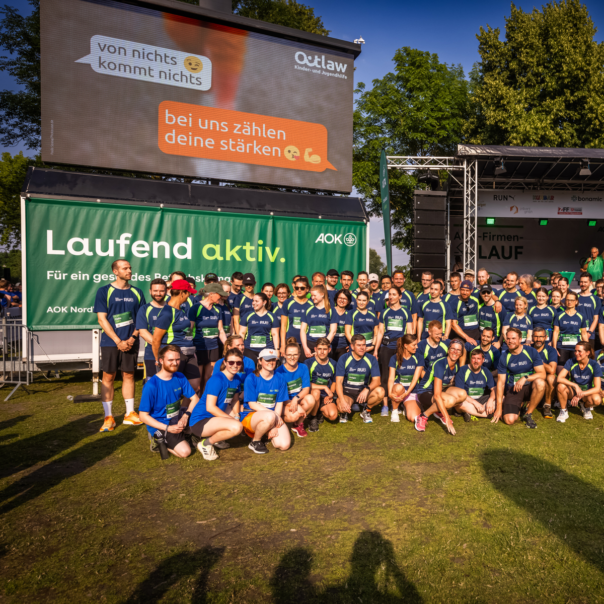 Werbe-LED-Spot AOK-Firmenlauf Bochum
