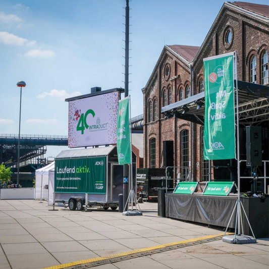 Werbe-LED-Spot AOK-Firmenlauf Dortmund