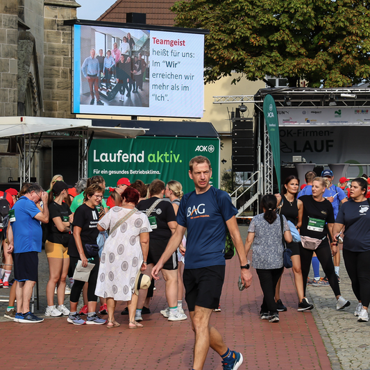 Werbe-LED-Spot AOK-Firmenlauf Hamm